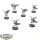 Tau Empire - 6 x Vespid Stingwings (Classic) - gut bemalt