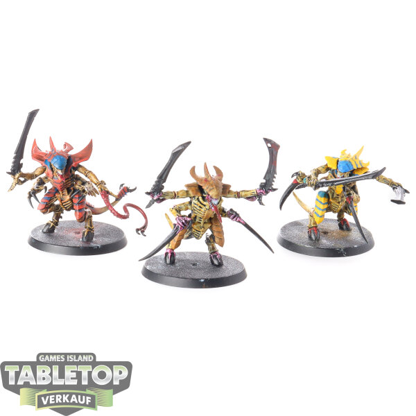 Tyraniden - 3 Tyranid Warriors - bemalt