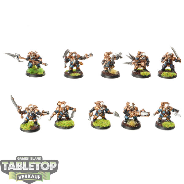 Kharadron Overlords - 10x Arkanaut Company - bemalt