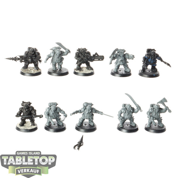 Kharadron Overlords - 10x Arkanaut Company - teilweise bemalt
