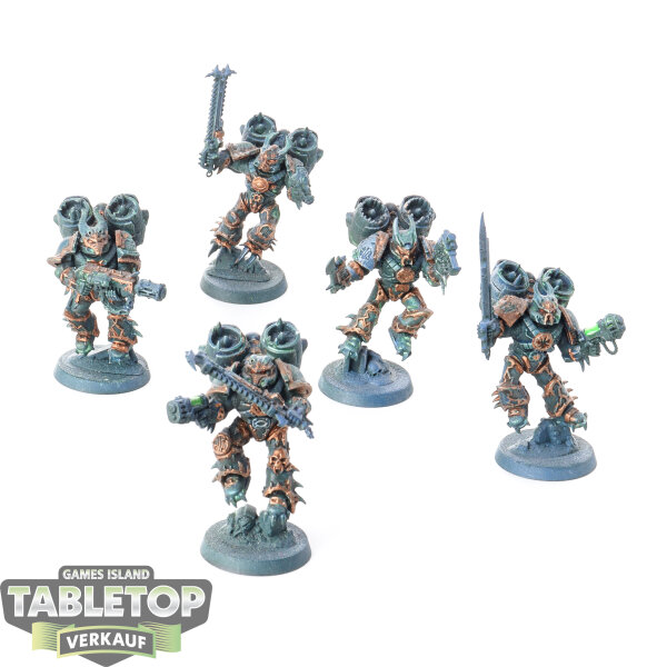 Chaos Space Marines - 5x Raptors - teilweise bemalt
