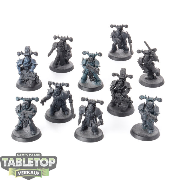 Chaos Space Marines - 10x Chaos Space Marines - grundiert