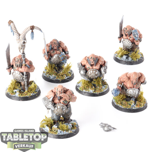 Ogor Mawtribes - 6x Ogor Gluttons - bemalt