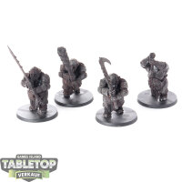 Ogor Mawtribes - 4x Ironguts - teilweise bemalt