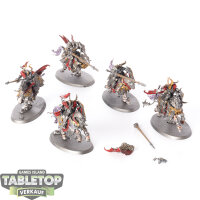 Slaves to Darkness - 5 Chaos Knights - teilweise bemalt