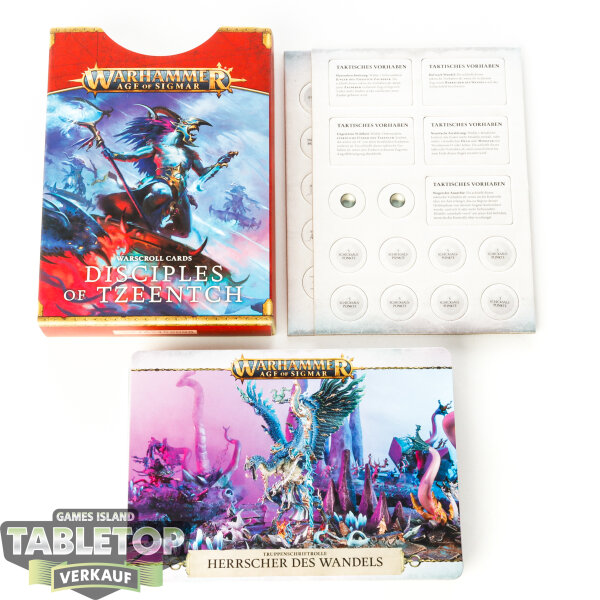 Disciples of Tzeentch - Warscroll Karten & Token 3. Edition - deutsch