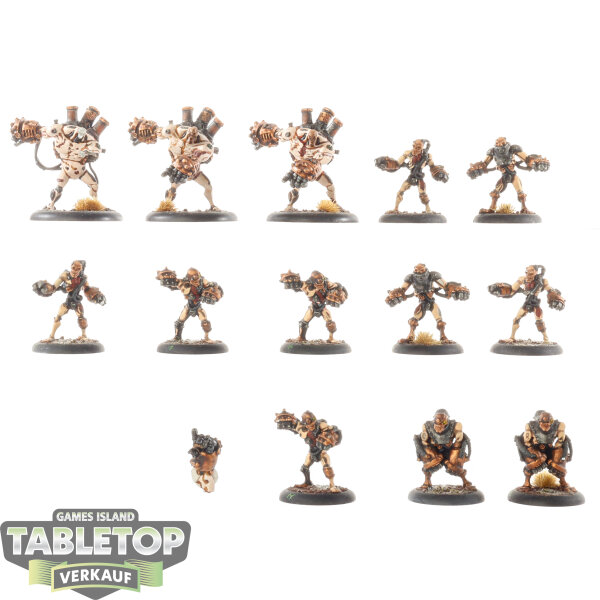 Cryx - 13 x Mechanithralls - bemalt