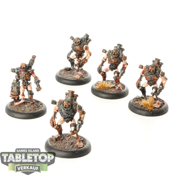Cryx - 5 x Mechanithralls - bemalt