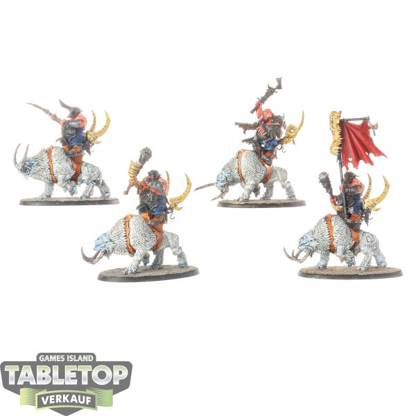 Ogor Mawtribes - 4x Mournfang Pack - bemalt