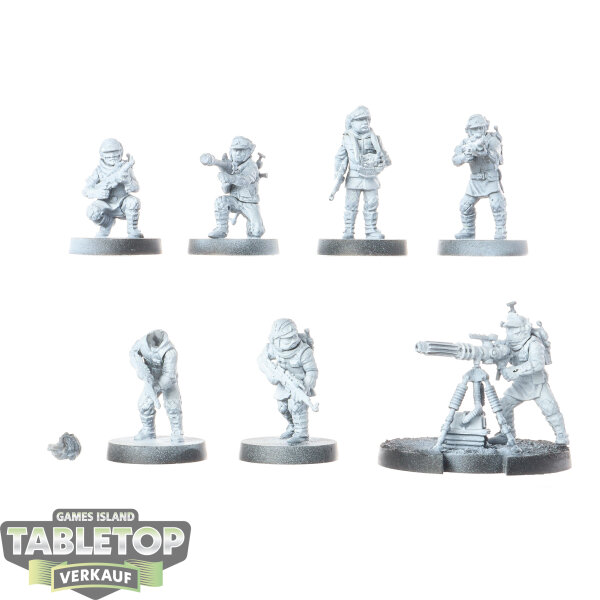 Rebellen - 7x Rebel Veterans - grundiert