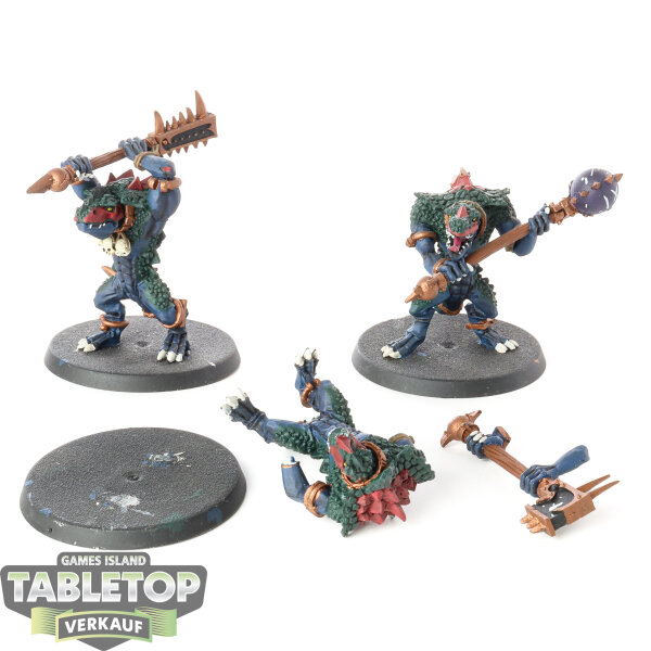 Seraphon - 3x Kroxigor - bemalt