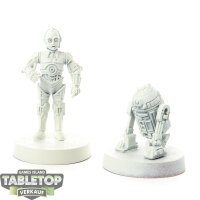 Rebellen - R2-D2 and C-3PO - teilweise bemalt