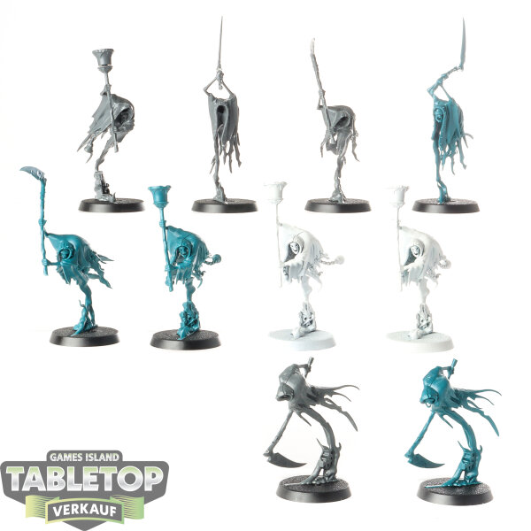 Nighthaunt - 10x Grimghast Reapers - teilweise bemalt