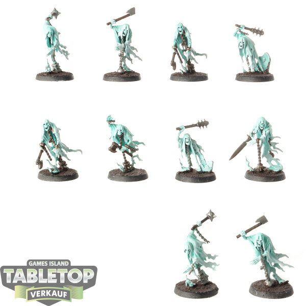 Nighthaunt - 10x Chainrasp Hordes - bemalt
