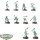 Nighthaunt - 10x Chainrasp Hordes - bemalt