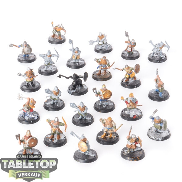 HdR Figuren - Gut - 23x Dwarf Warriors - teilweise bemalt