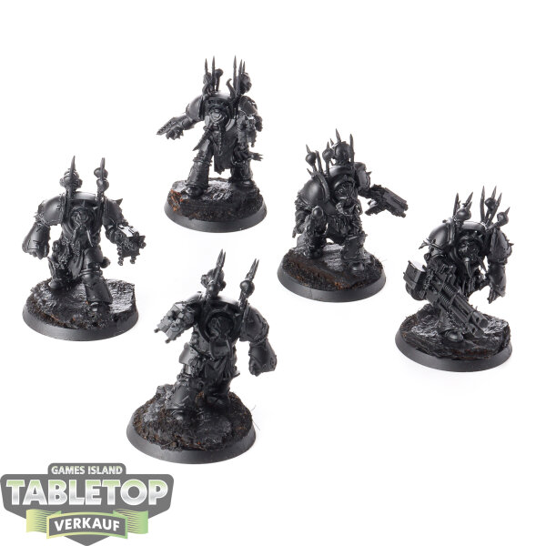 Chaos Space Marines - 5 x Chaos Terminator Squad - grundiert