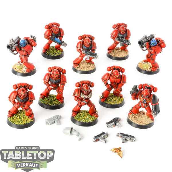 Space Marines - 10x Tactical Squad klassisch - teilweise bemalt