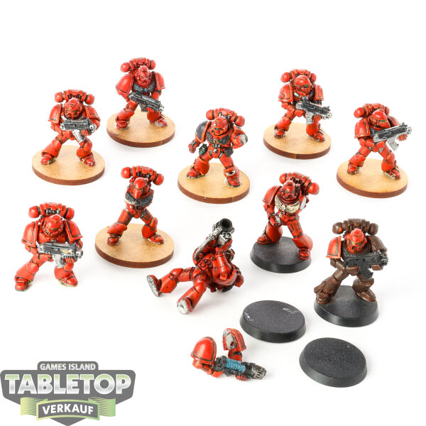 Space Marines - 10x Tactical Squad klassisch - teilweise bemalt