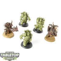 Death Guard - 5x Plague Marines - teilweise bemalt