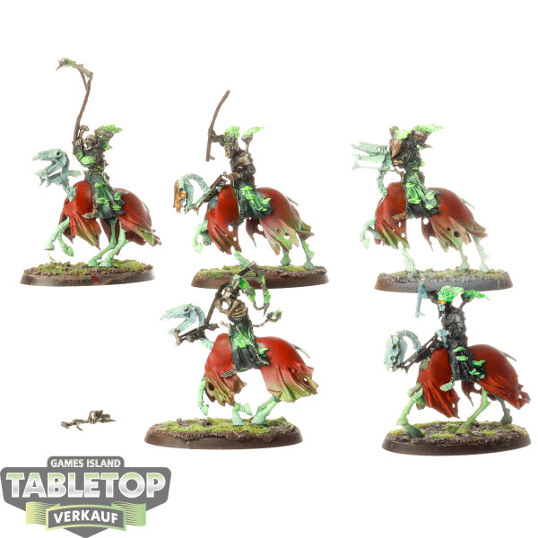 Nighthaunt - 5 x Hexwraiths - teilweise bemalt