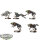 Space Wolves - 5 x Fenrisian Wolves - teilweise bemalt