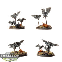 Vampire Counts - 4 x Bat Swarm - bemalt