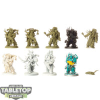 Death Guard - 9x Plague Marines - teilweise bemalt