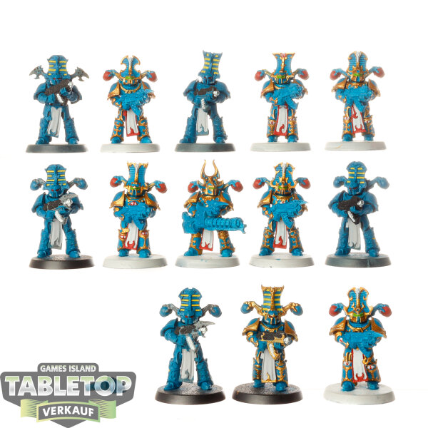 Thousand Sons - 13x Rubric Marines - teilweise bemalt