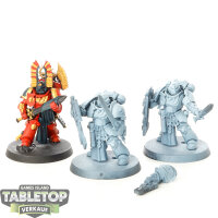 Space Marines - 3x Bladeguard Veterans - teilweise bemalt