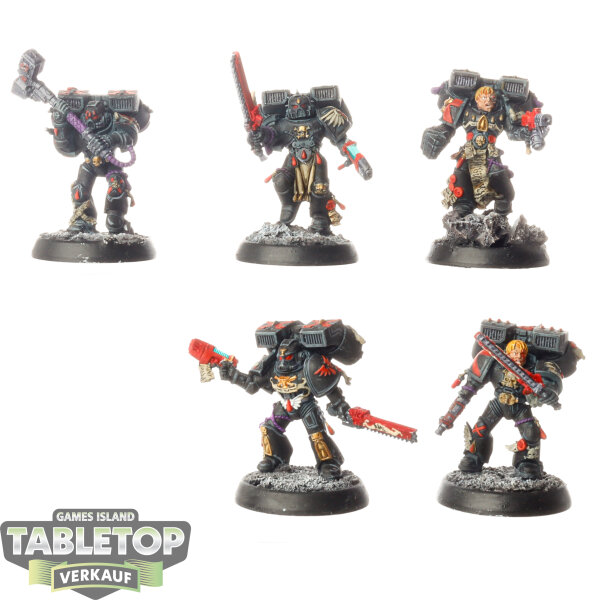 Blood Angels - 5x Death Company - bemalt