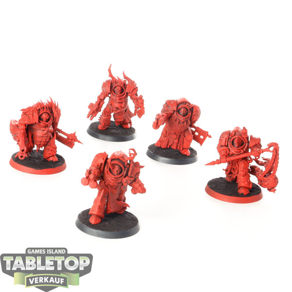 Chaos Space Marines - 5x Blightlord Terminators - grundiert