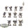 Chaos Space Marines - 11x Chaos Space Marines - teilweise bemalt