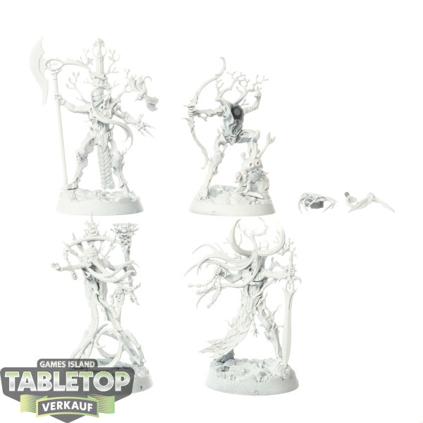 Warhammer Underworlds - 4x Ylthari’s Guardians - Sylvaneth - grundiert