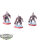 Tau Empire - 3 Stealth Battlesuits - teilweise bemalt