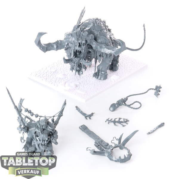 Ogre Kingdoms - Frostlord on Stonehorn - unbemalt