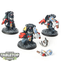 Space Marines - 3x Primaris Aggressors - teilweise bemalt