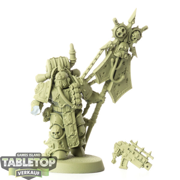 Death Guard - Plague Marine Icon Bearer - grundiert