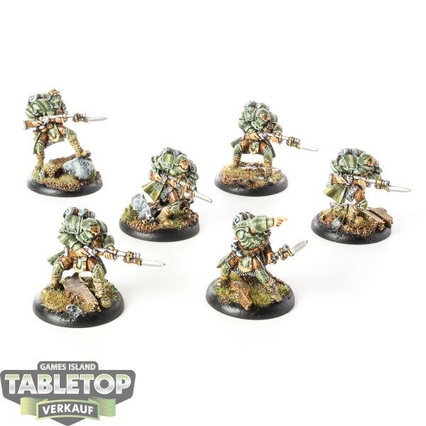 Cygnar - 6 Trencher Infantry - bemalt