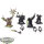 Warriors of Chaos - 4x Chosen Chaos Warriors Command - teilweise bemalt