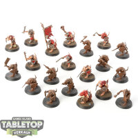 Skaven - 20x Clanrats klassisch - teilweise bemalt