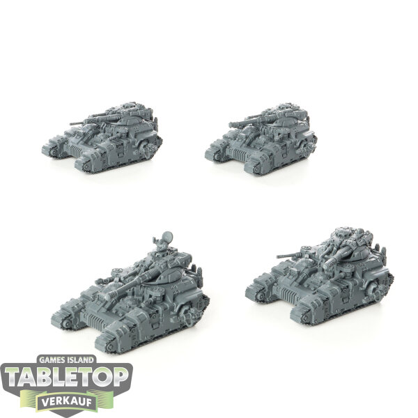Legion Imperiales - 4x Kratos Heavy Tank Squadron - im Gussrahmen