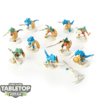 Seraphon - 10x Saurus Warriors - teilweise bemalt