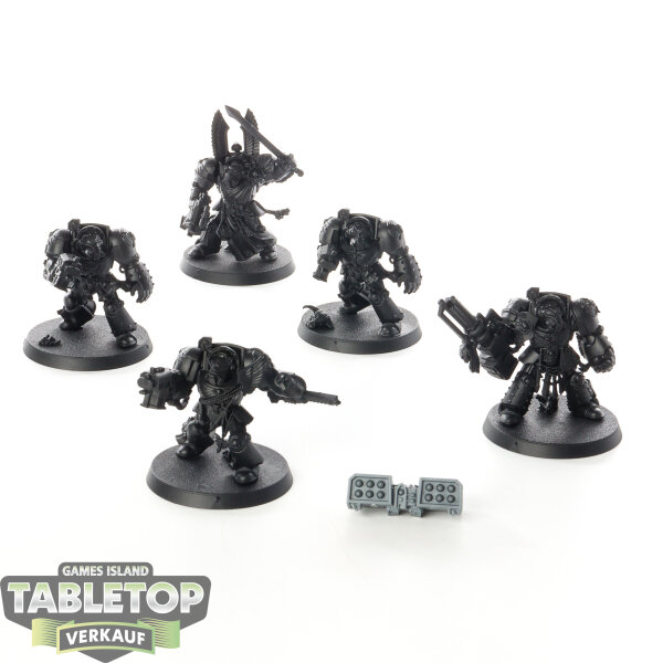 Dark Angels - 5x Deathwing Terminator Squad - grundiert
