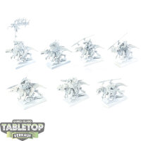 Lizardmen - 7x Saurus Cavalry - grundiert