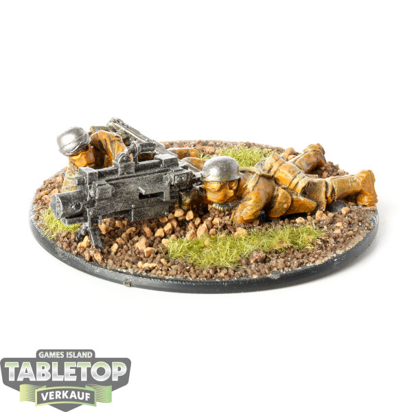 Astra Militarum - Armageddon Steel Legion Heavy Bolter Team - bemalt