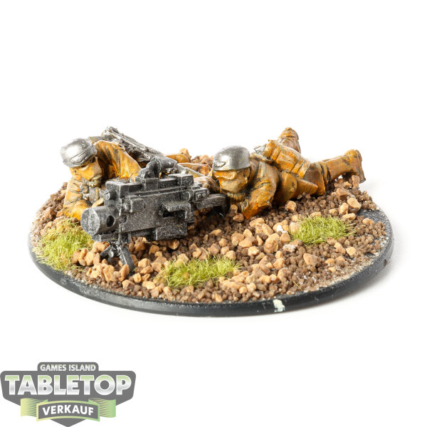 Astra Militarum - Armageddon Steel Legion Heavy Bolter Team - bemalt
