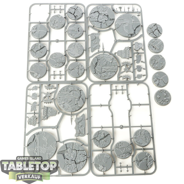Bases - Shattered Dominion: 65 & 40mm round Base - im Gussrahmen