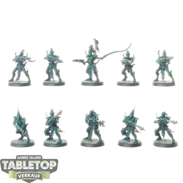 Drukhari - 10 x Kabalite Warriors - teilweise bemalt