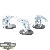 Skaven - 3x Rat Ogors - grundiert